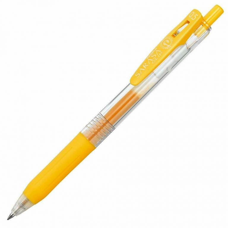 Zebra SARASA Clip Ballpoint Gel ink pen 0.5mm Yellow – Manga Arts and ...