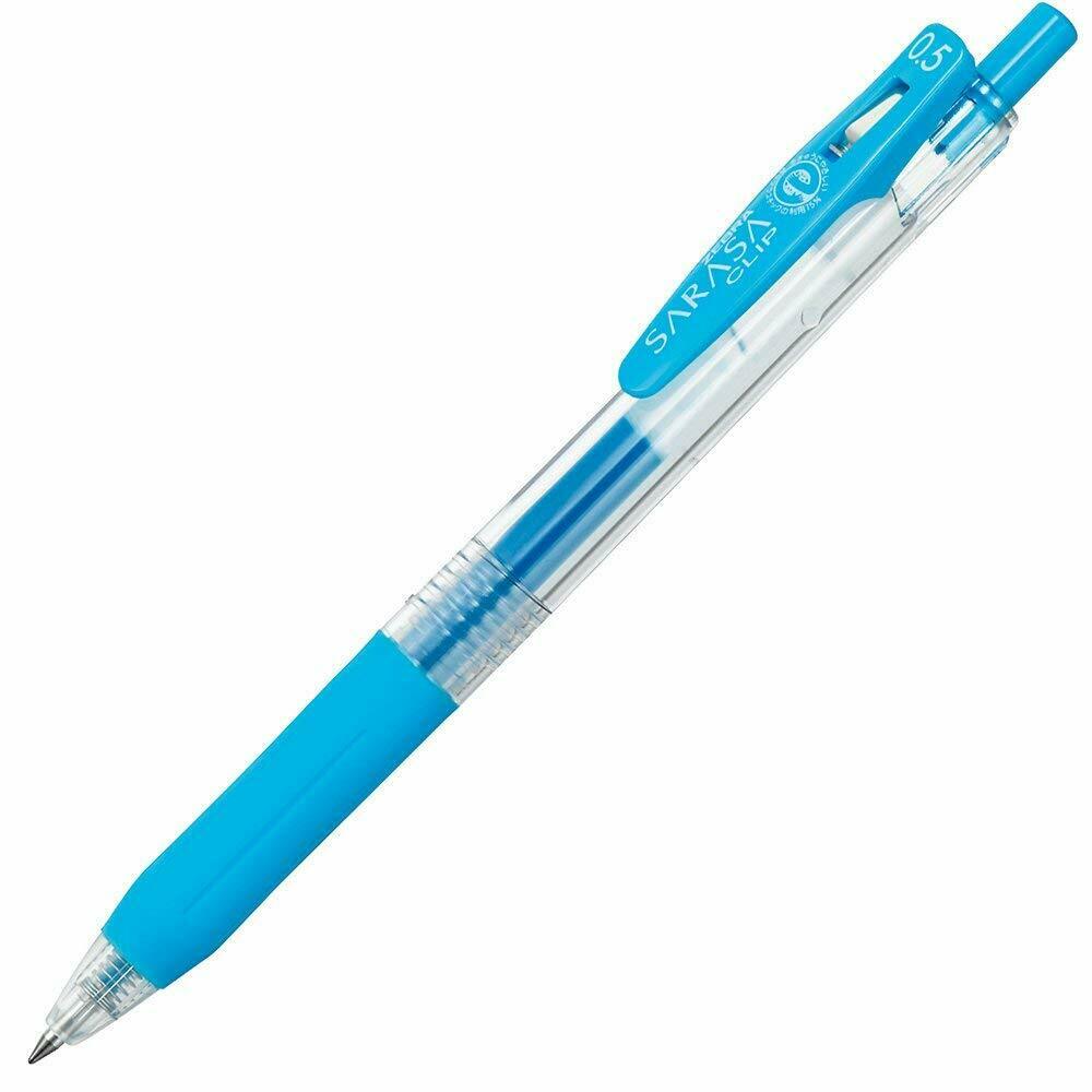 Zebra SARASA Clip Ballpoint Gel Ink Pen 0.5mm Light Blue – Manga Arts ...